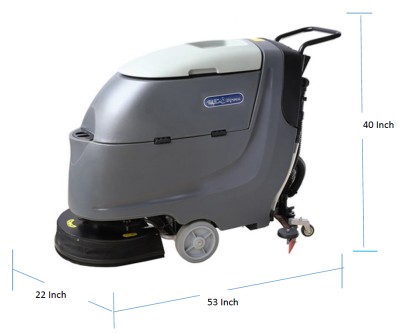 FS20W باتری ضد آب ماشین خشک کن کف برای تمیز کردن سریع، طراحی کم مصرف 1