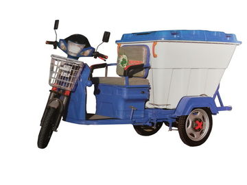 سه چرخه زباله برقی کوچک فشرده / کامیون جمع آوری زباله انعطاف پذیر