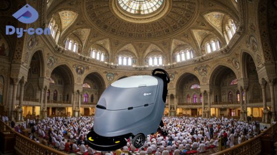 اسکرابر کف شوی باتری دار Dycon FS20 با ولتاژ 24 ولت و بازدهی 2000 متر مربع در ساعت